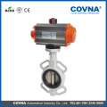 3 inch Cast iron wafer type butterfly valve with pneumatic actuator